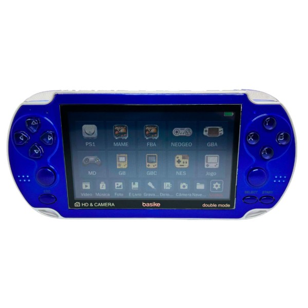 Encontraproduto.com.br - Video Game Portátil Basike Azul (MP)