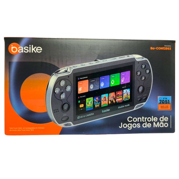Encontraproduto.com.br - Video Game Portátil Basike Azul (MP)