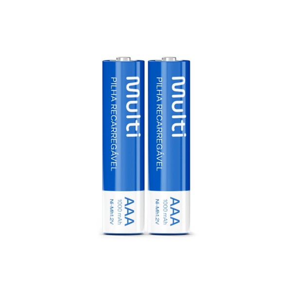 Encontraproduto.com.br - Pilhas Recarregáveis Aaa Multilaser 1000Mah Com 2 Unidades - CB051OUT [Reembalado]