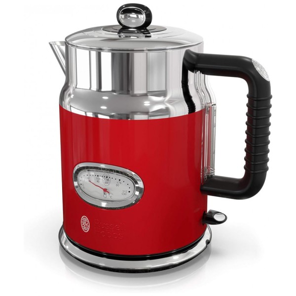 Encontraproduto.com.br - Chaleira Elétrica, 1.7L, Aço Inoxidável, 110v, RUSSELL HOBBS KE5550RDR, Vermelho