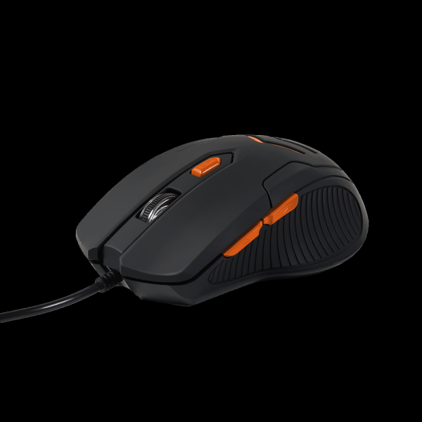 Encontraproduto.com.br - Combo Mouse e Mousepad Gamer 3200DPI Preto e Laranja Multilaser - MO274OUT [Reembalado]