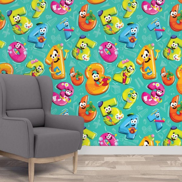 Papel De Parede Adesivo Infantil Mod 887 Vinílico 59x300cm