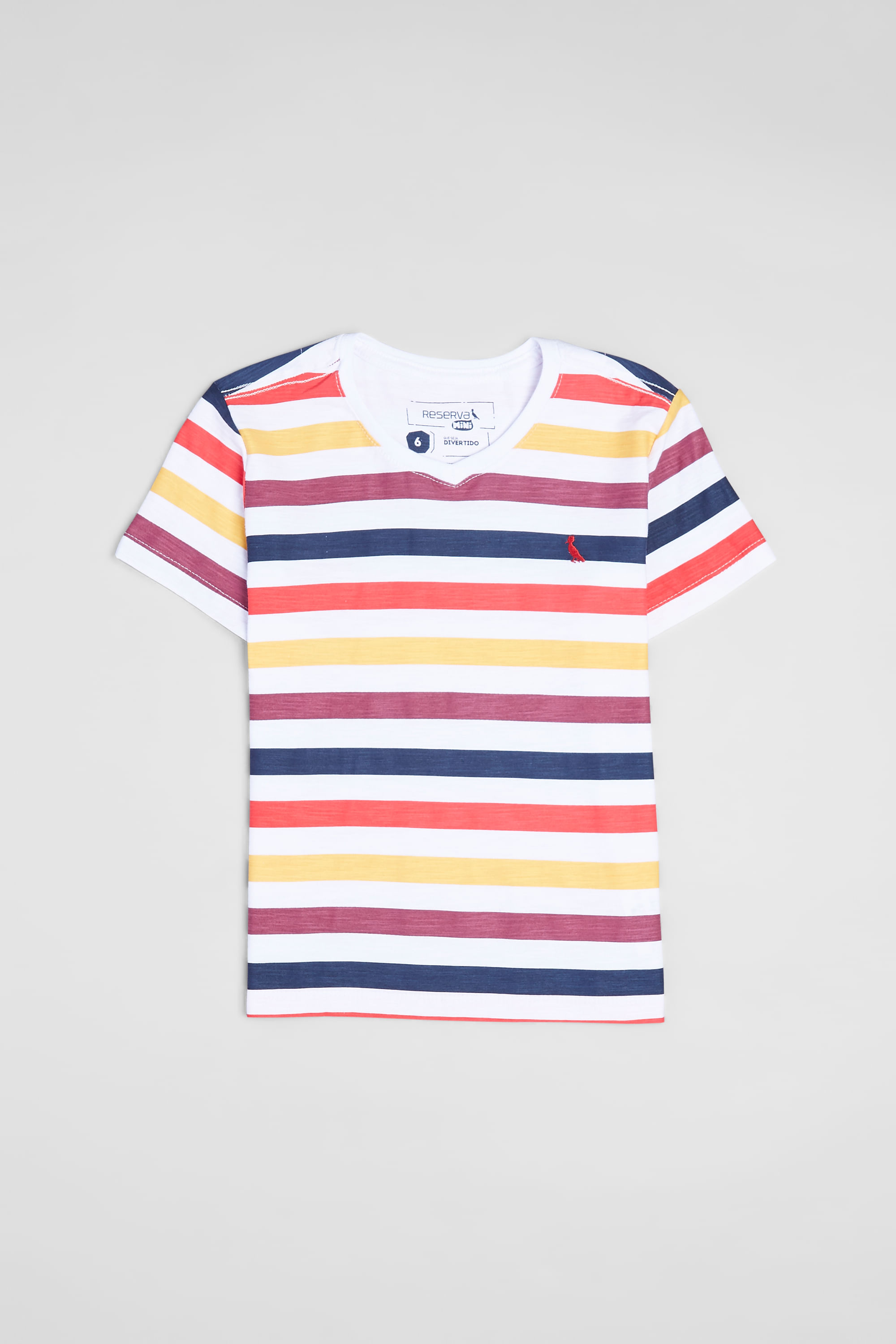 CAMISETA MINI SM LISTRA CORES