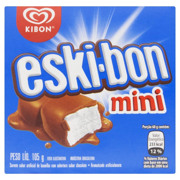 Encontraproduto.com.br - Kibon Sorvete Eskibon 92 Gramas Mini Sabor Baunilha Com Cobertura De  Chocolate