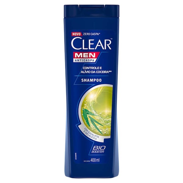 Clear Men Controle e Alívio da Coceira Shampoo Anticaspa