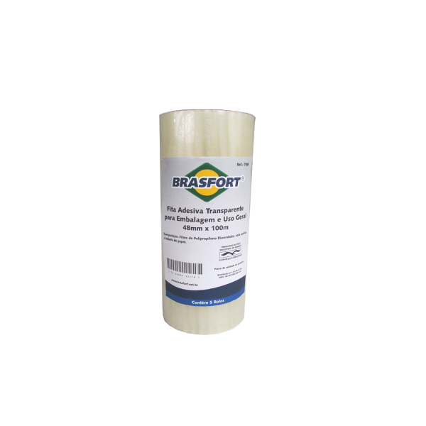 Encontraproduto.com.br - Fita para Embalagem Transparente 48Mmx100m - 7569 - Braft