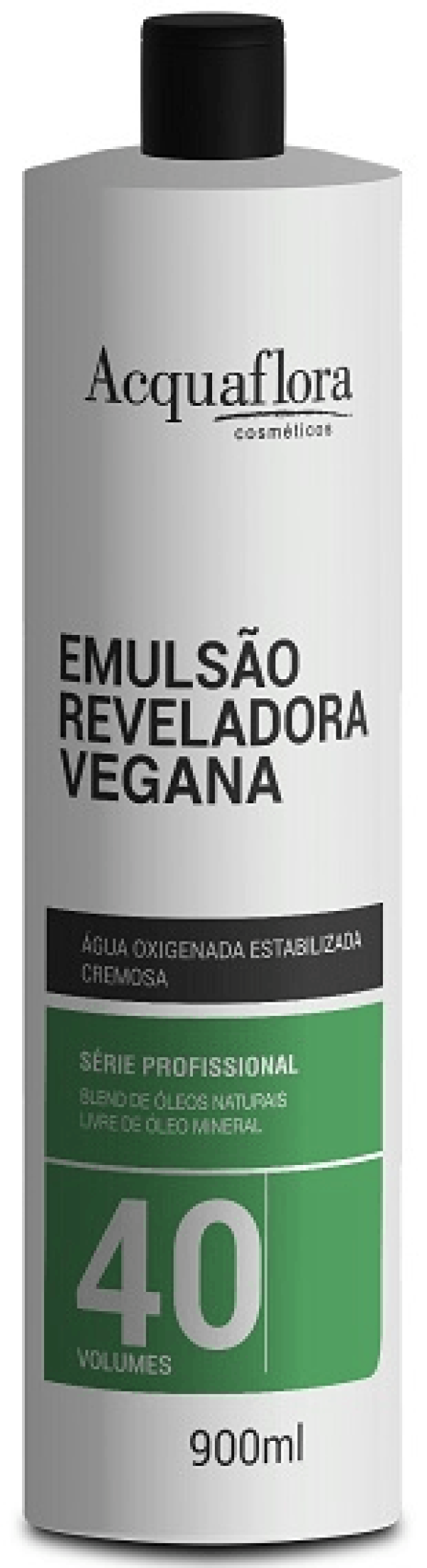 Água Oxigenada Acquaf Vegan 40 Vol 900ml - Produto Vegano Para Descoloração E Clareamento Capilar.