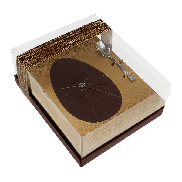 Caixa Classic 1 Ovo Vintage/Marrom 350G 5 Unidades 1418 IDEIA