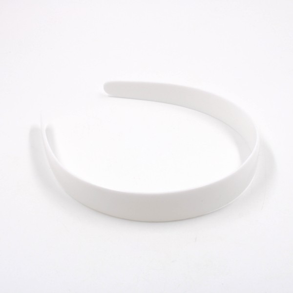 TIARA SEM DENTES 20MM EM PLASTICO COM 02 UNIDADES