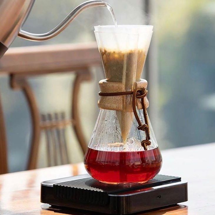 Encontraproduto.com.br - Coador Chemex com Colar de Madeira 3 Xícaras