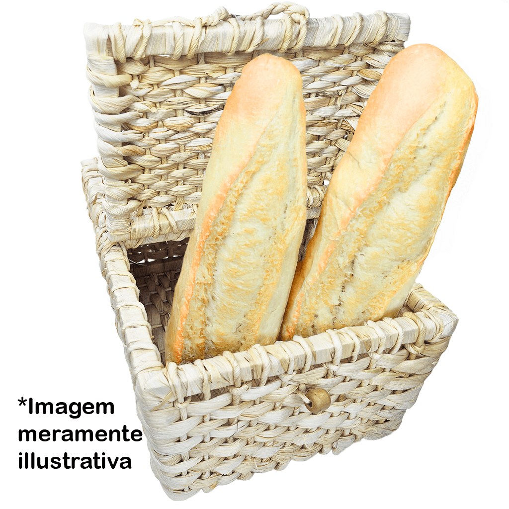 Encontraproduto.com.br - CESTA PALHA PIQUENIQUE M 40X26X18CM REF.02-18