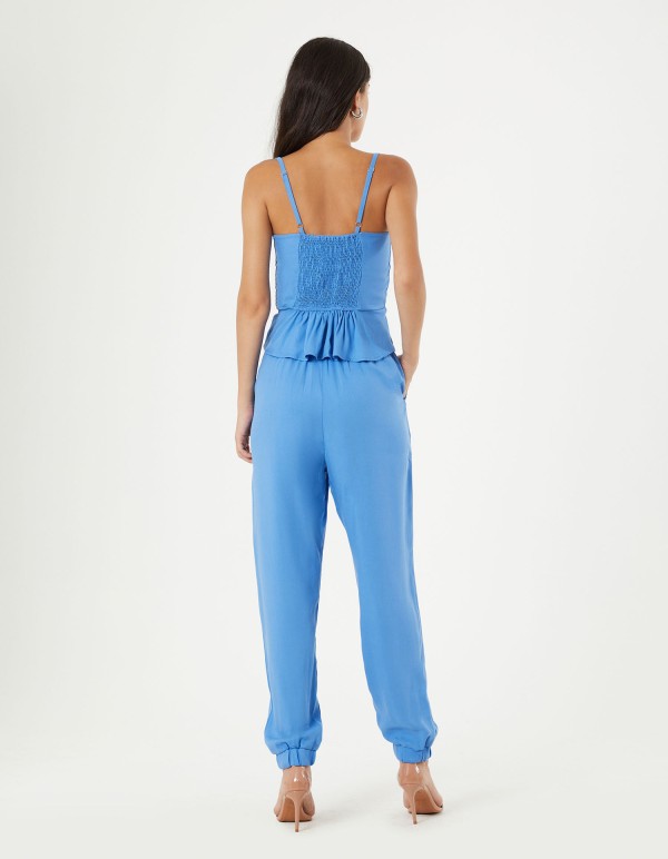 Encontraproduto.com.br - Calça Jogger Twill - Azul