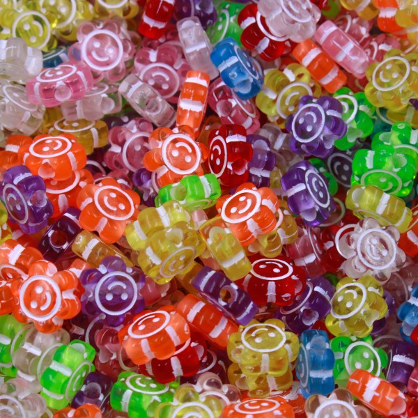 Encontraproduto.com.br - ENTREMEIO FLORZINHA SMILE 10MM EM PLASTICO COM 50G