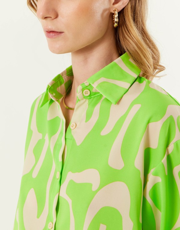 Encontraproduto.com.br - Camisa Estampada B&w - Lima C/ Off White