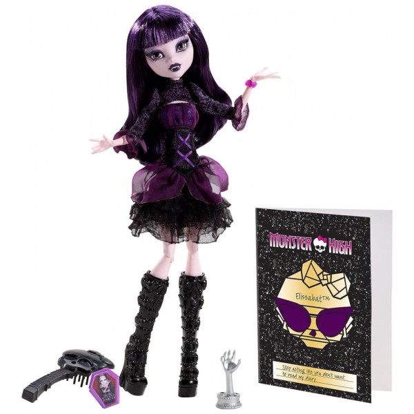 Monster High Boneca Elissabat para Crianças a partir de 6 Anos, MATTEL BDD87, Violeta