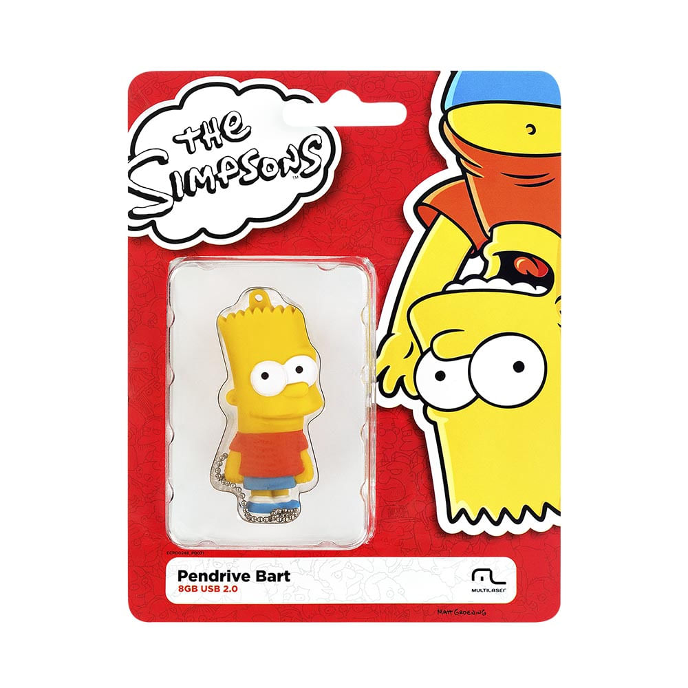 Encontraproduto.com.br - Pendrive Simpsons Bart 8gb Multi - PD071OUT [Reembalado]