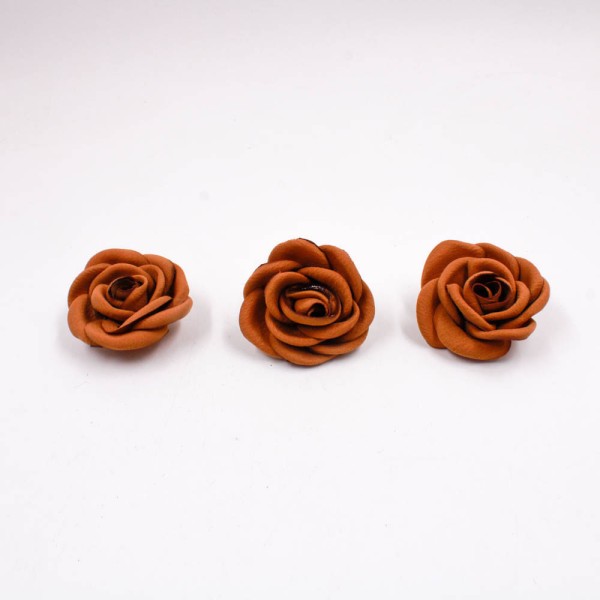 Encontraproduto.com.br - APLIQUE ROSA 60MM EM POLIESTER COM 2 PEÇAS