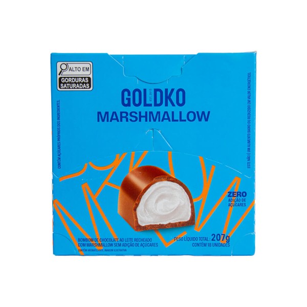 Encontraproduto.com.br - Caixa de bombom de marshmallow zero adição de açúcares (43 Kcal por unidade) - 18 unidades