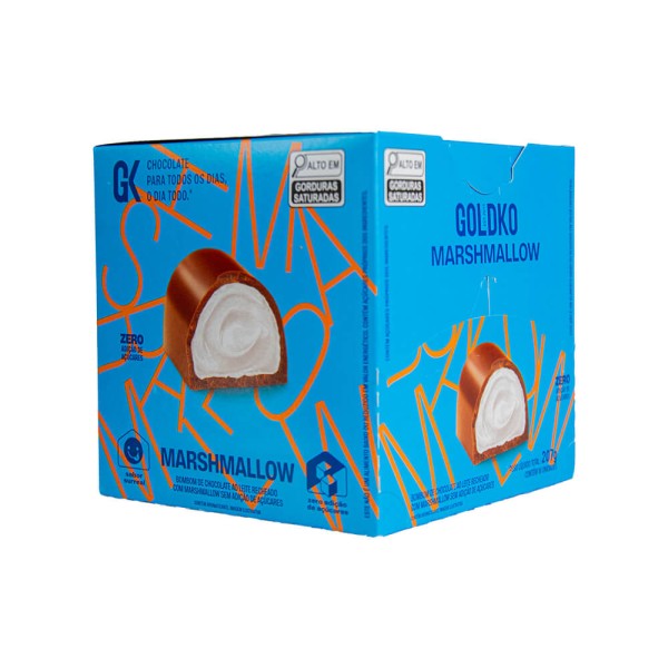 Encontraproduto.com.br - Caixa de bombom de marshmallow zero adição de açúcares (43 Kcal por unidade) - 18 unidades