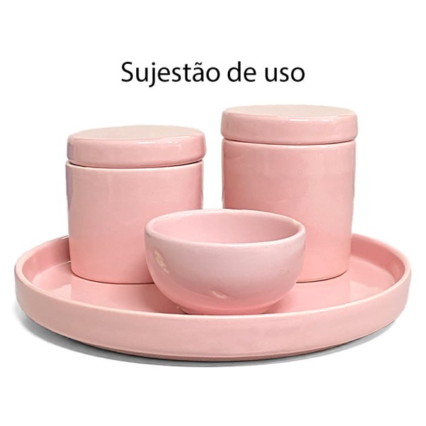 Encontraproduto.com.br - Bandeja Para Kit Higiênico Rosa 25cm Bonelli