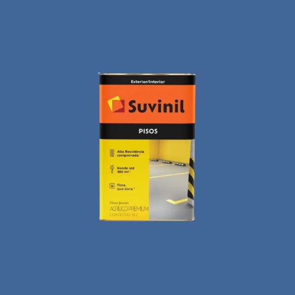 Tinta Acrílica Premium Fosco Para Pisos Azul 18L Suvinil