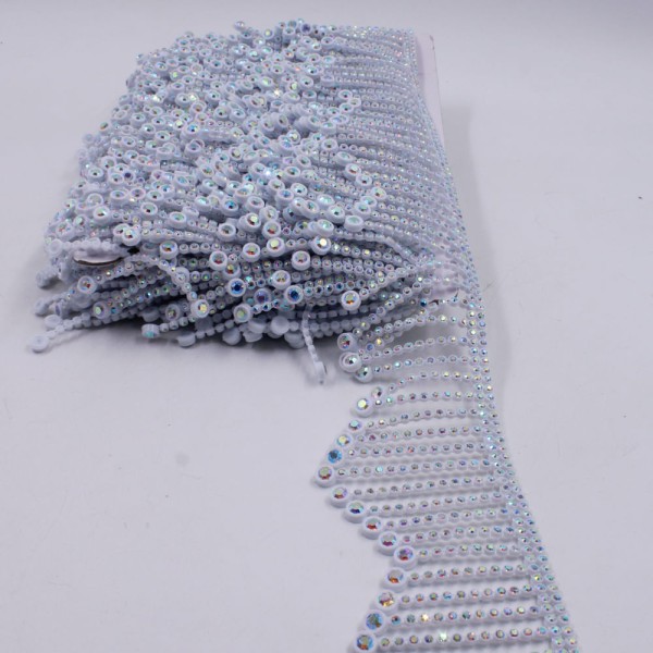 Encontraproduto.com.br - FRANJA DE STRASS 60MM EM ABS COM 01 METRO
