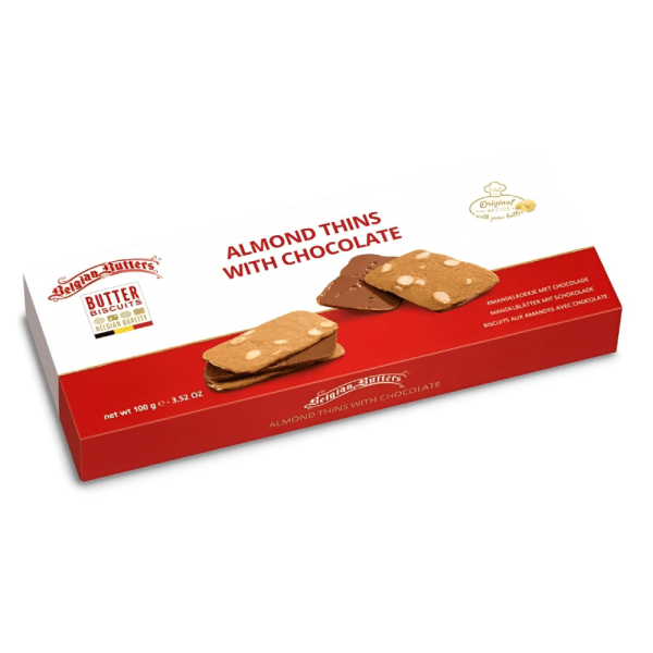 Encontraproduto.com.br - Biscoito BELGIAN BUTTER Lascas Amêndoa e Chocolate 100g