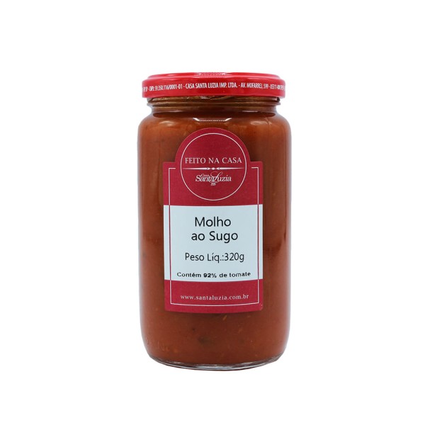 Molho de Tomate ao Sugo Casa Santa Luzia 320g