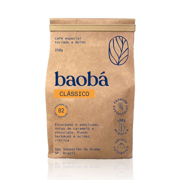 Encontraproduto.com.br - Café Clássico Torrado e Moído Baobá 250g