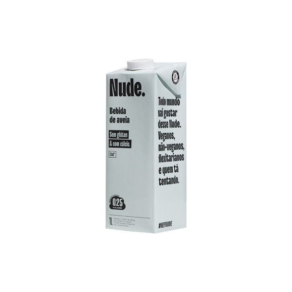 Bebida Aveia Sem Gluten Nude Orgânica Integral Cremosa 1l