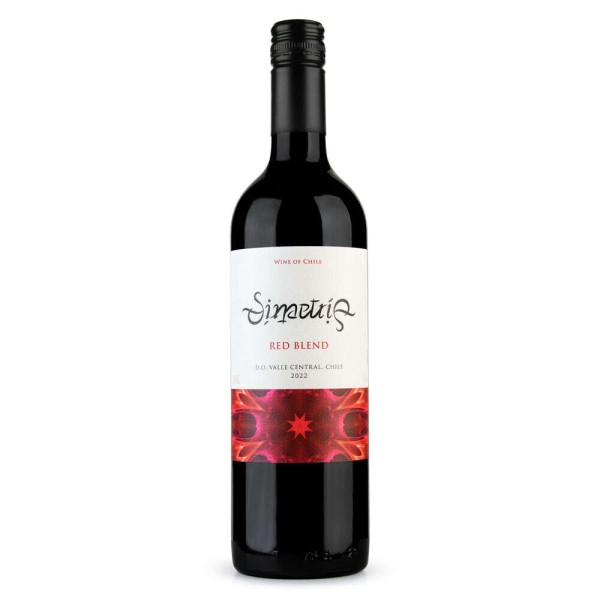 Vinho Tinto Chileno Red  Blend Simetria Garrafa 750ml