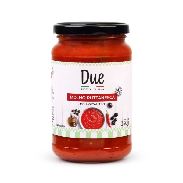 Molho de Tomate Italiano Puttanesca Due 340g