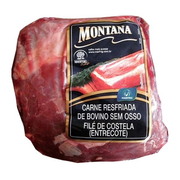 Encontraproduto.com.br - Peça de Contra Filé Bovino Entrecote Resfriado Montana 2,3 Kg