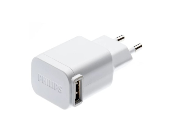 Encontraproduto.com.br - Adaptador USB-A Bivolt Branco Philips Sonicpro 10 PC0810