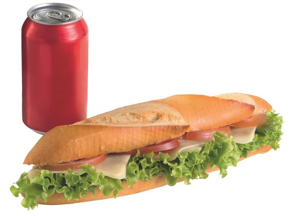 Encontraproduto.com.br - Sanduíche Baguete de Carne Seca 310g + 1 Coca-Cola 350ml