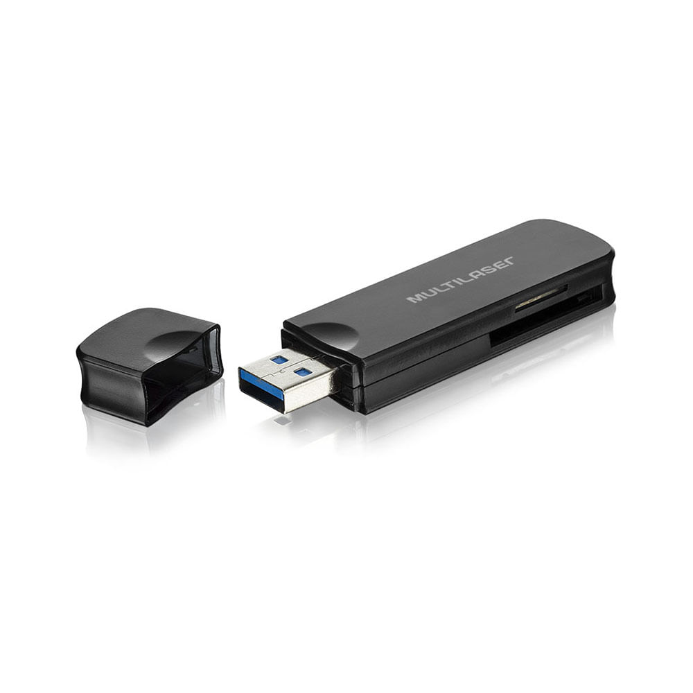 Encontraproduto.com.br - Leitor De Cartão Multilaser Super Speed Usb 3,0 - AC290OUT [Reembalado]