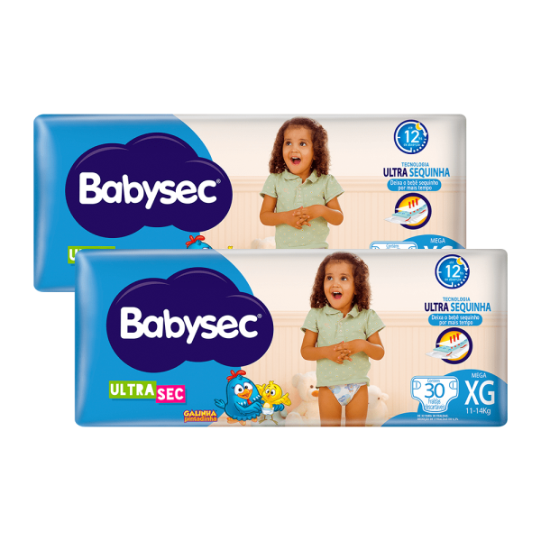 Encontraproduto.com.br - Fralda Babysec Ultrasec Xg 60 Unidades