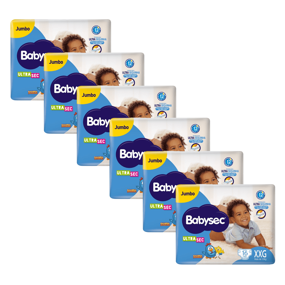 FRALDA BABYSEC ULTRASEC XXG 96 UNIDADES
