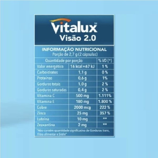 Encontraproduto.com.br - Vitalux Visão 2.0 c/ 120 Cápsulas