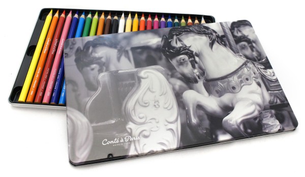 Lápis Pastel Seco Estojo com 24 Cores Conté