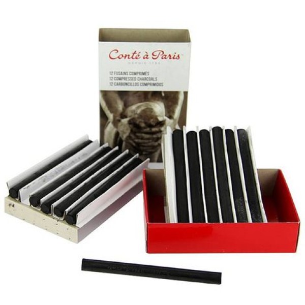 Encontraproduto.com.br - Carvão Comprimido 12 Unidades Sortidas Conte a Paris - 2359000