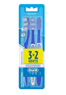Encontraproduto.com.br - Escova Dental Oral-B 1-2-3 Média