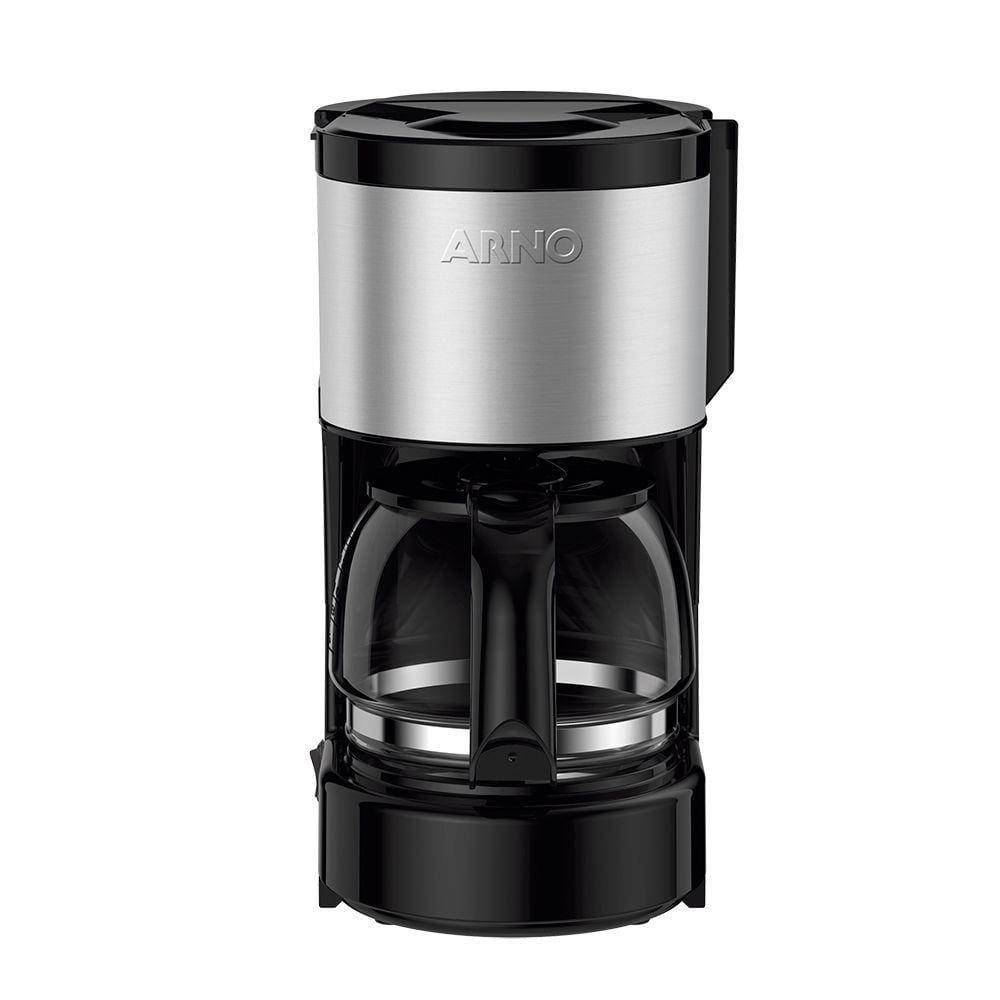 Encontraproduto.com.br - Cafeteira Filtro Perfectta Inox 600 Ml e Jarra de Vidro CFPI Arno