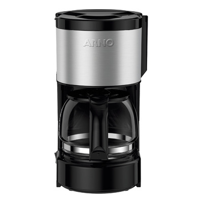 Encontraproduto.com.br - Cafeteira Filtro Perfectta Inox 600 Ml e Jarra de Vidro CFPI Arno