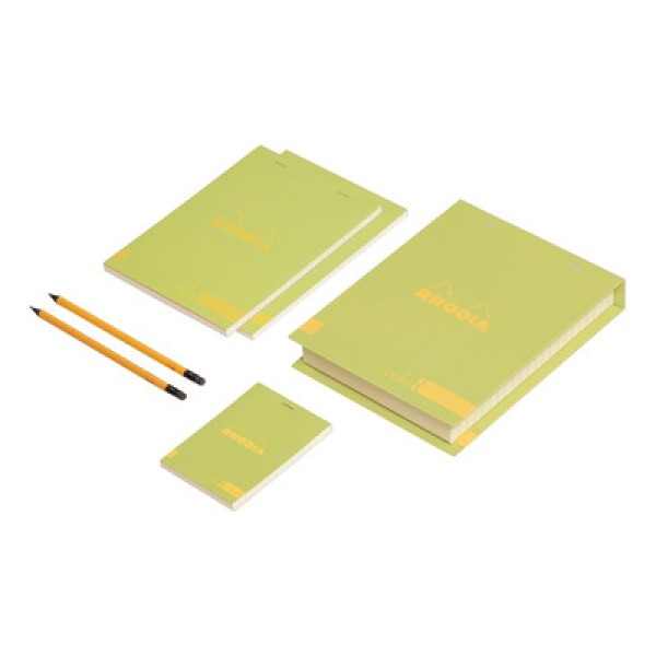 Encontraproduto.com.br - Kit Essential Color Box Rhodia com 6 Unidades Anise Green 92966c