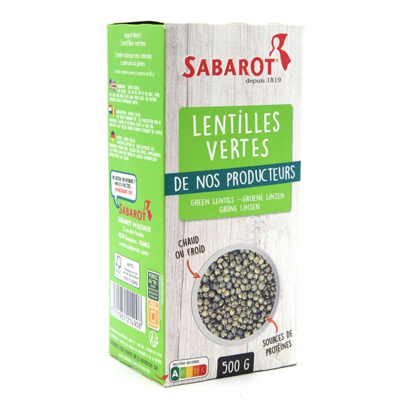 Encontraproduto.com.br - Lentilhas Verdes da França Sabarot 500g