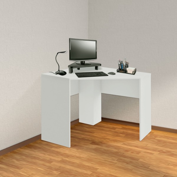 Encontraproduto.com.br - Mesa de Canto para Computador 90x90cm Branco Fosco Multi - EI076OUT [Reembalado]