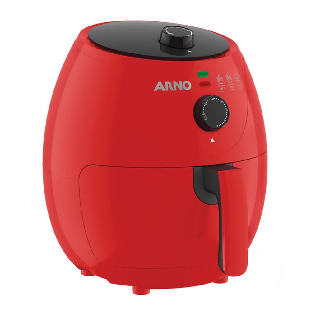 Encontraproduto.com.br - Fritadeira Elétrica Air Fryer Arno Easy Fry EZFV 3,2L Vermelha - 110V
