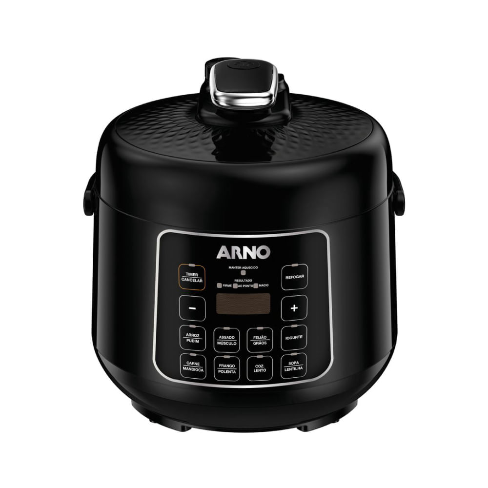 Encontraproduto.com.br - Panela de Pressão Elétrica Arno Digital Control Compacta 2,5L com Porta Fio PP25