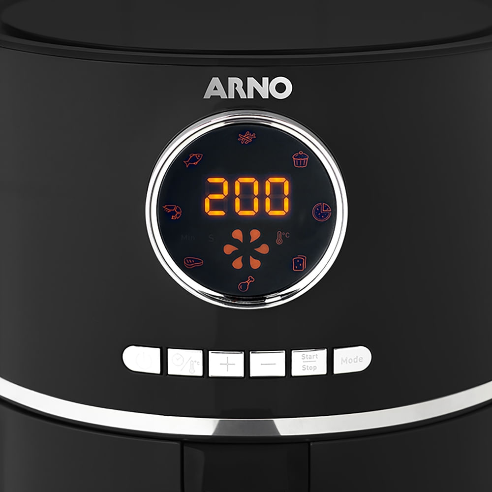 Encontraproduto.com.br - Fritadeira Air Fryer Arno Ultra Digital 4,2l 127v Preto